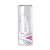 Прозрачная гелевая насадка с клиторальным отростком - 13 см. - Toyfa Basic - в Ярославле купить с доставкой