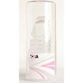 Гелевая прозрачная насадка с 2 отростками - 13 см. - Toyfa Basic - в Ярославле купить с доставкой