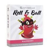 Стимулирующий презерватив-насадка Roll   Ball Raspberry - Sitabella - купить с доставкой в Ярославле