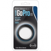 Черно-синее эрекционное кольцо Silicone Go Pro Cock Ring - Blush Novelties - в Ярославле купить с доставкой