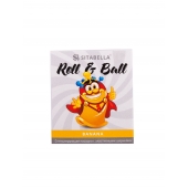 Стимулирующий презерватив-насадка Roll   Ball Banana - Sitabella - купить с доставкой в Ярославле