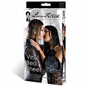 Черная виниловая ткань-простынь для эротических игр - Lux Fetish - купить с доставкой в Ярославле