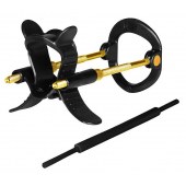 Черно-золотистый экстендер для пениса Sex Expert - Sex Expert - в Ярославле купить с доставкой