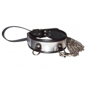 Стильный ошейник с металлическим блеском и поводком - Sitabella - купить с доставкой в Ярославле