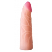 Фаллическая насадка на трусики харнесс - 17,5 см. - LOVETOY (А-Полимер) - купить с доставкой в Ярославле