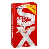 Утолщенные презервативы Sagami Xtreme Feel Long с точками - 10 шт. - Sagami - купить с доставкой в Ярославле