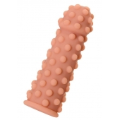 Телесная реалистичная насадка KOKOS Extreme Sleeve 02 с дополнительной стимуляцией - 12,7 см. - KOKOS - в Ярославле купить с доставкой