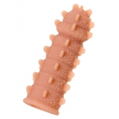 Телесная реалистичная насадка KOKOS Extreme Sleeve 04 с дополнительной стимуляцией - 12,7 см. - KOKOS - в Ярославле купить с доставкой