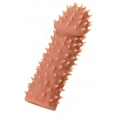 Телесная реалистичная насадка KOKOS Extreme Sleeve 07 с дополнительной стимуляцией - 12,7 см. - KOKOS - в Ярославле купить с доставкой