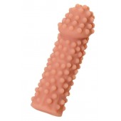 Телесная реалистичная насадка KOKOS Extreme Sleeve 10 с дополнительной стимуляцией - 14,7 см. - KOKOS - в Ярославле купить с доставкой