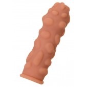 Телесная реалистичная насадка KOKOS Extreme Sleeve 11 с дополнительной стимуляцией - 12,7 см. - KOKOS - в Ярославле купить с доставкой