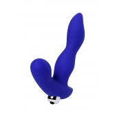 Синий силиконовый вибростимулятор простаты Stroman - 14,5 см. - ToyFa - в Ярославле купить с доставкой