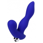 Синий силиконовый вибростимулятор простаты Stroman - 14,5 см. - ToyFa - в Ярославле купить с доставкой