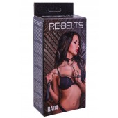 Черный поводок и чокер с кольцом Rada - Rebelts - купить с доставкой в Ярославле