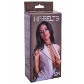 Коричневый поводок и чокер с кольцом Sofi - Rebelts - купить с доставкой в Ярославле