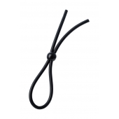 Черное лассо на пенис с одной бусиной - A-toys - в Ярославле купить с доставкой