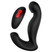 Черный вибромассажер простаты SWIRLING P-PLEASER - Dream Toys - в Ярославле купить с доставкой