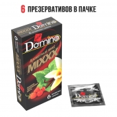 Ароматизированные презервативы DOMINO  Ароматный микс  - 6 шт. - Domino - купить с доставкой в Ярославле