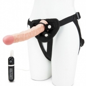 Регулируемые трусики с вибрирующей насадкой - 21 см. - Lux Fetish - купить с доставкой в Ярославле