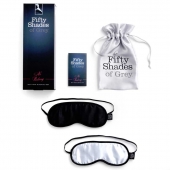 Набор из двух масок на глаза Soft Blindfold Twin Pack - Fifty Shades of Grey - купить с доставкой в Ярославле