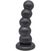 Черная насадка-плаг на харнесс PLATINUM 7 - 19,5 см. - LOVETOY (А-Полимер) - купить с доставкой в Ярославле