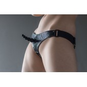 Черные трусики Better с анальной насадкой - 8 см. - Lola Games - купить с доставкой в Ярославле