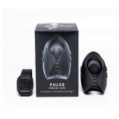Темно-серый инновационный мужской осциллятор PULSE SOLO LUX с пультом ДУ - Hot Octopuss - в Ярославле купить с доставкой