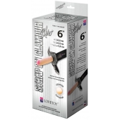 Пояс-трусики с насадкой Glamour Silver - 15,5 см. - LOVETOY (А-Полимер) - купить с доставкой в Ярославле