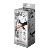 Пояс-трусики с насадкой Glamour - 17 см. - LOVETOY (А-Полимер) - купить с доставкой в Ярославле