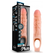 Телесный реалистичный фаллоудлинитель 9 Inch Silicone Cock Sheath Penis Extender - 22,86 см. - Blush Novelties - в Ярославле купить с доставкой