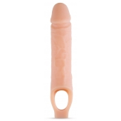 Телесный реалистичный фаллоудлинитель 10 Inch Silicone Cock Sheath Penis Extender - 25,4 см. - Blush Novelties - в Ярославле купить с доставкой