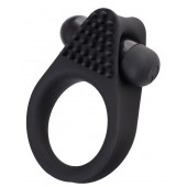 Черное эрекционное виброкольцо Brid с шипиками - A-toys - в Ярославле купить с доставкой
