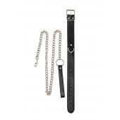 Черный ошейник с поводком Wild - Lola Games - купить с доставкой в Ярославле