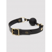 Черный кляп-шар Bound to You Faux Leather Ball Gag - Fifty Shades of Grey - купить с доставкой в Ярославле