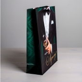 Бумажный пакет «Лучшему!» - 23 х 27 см. - Сима-Ленд - купить с доставкой в Ярославле