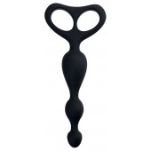 Черная анальная цепочка Aquilae - 18 см. - POPO Pleasure