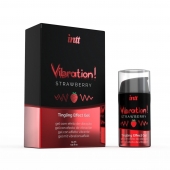 Жидкий интимный гель с эффектом вибрации Vibration! Strawberry - 15 мл. - INTT - купить с доставкой в Ярославле
