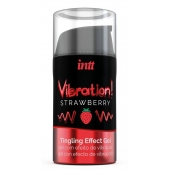 Жидкий интимный гель с эффектом вибрации Vibration! Strawberry - 15 мл. - INTT - купить с доставкой в Ярославле