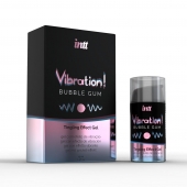 Жидкий интимный гель с эффектом вибрации Vibration! Bubble Gum - 15 мл. - INTT - купить с доставкой в Ярославле