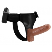 Страпон на трусиках с вибрацией Ultra Passionate Harness - 16 см. - Baile - купить с доставкой в Ярославле