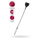 Черный гладкий стек с тонкой ручкой - 48 см. - ToyFa - купить с доставкой в Ярославле