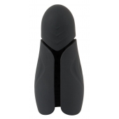 Черный силиконовый вибромастурбатор с нагревом Masturbator with 2 Functions - Orion - в Ярославле купить с доставкой