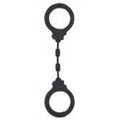 Черные силиконовые наручники Suppression - Lola Games - купить с доставкой в Ярославле