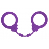 Фиолетовые силиконовые наручники Suppression - Lola Games - купить с доставкой в Ярославле