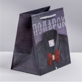 Ламинированный квадратный пакет «Мужской стиль» - 14 х 14 х 9 см. - Сима-Ленд - купить с доставкой в Ярославле