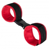 Красно-черные велюровые оковы Anonymo - ToyFa - купить с доставкой в Ярославле
