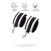 Серебристо-черные наручники Anonymo - ToyFa - купить с доставкой в Ярославле