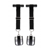 Черно-серебристые фиксаторы для рук на дверь Anonymo - ToyFa - купить с доставкой в Ярославле