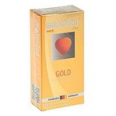 Презервативы Masculan Ultra Gold с золотым напылением и ароматом ванили - 10 шт. - Masculan - купить с доставкой в Ярославле
