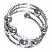 Большое металлическое кольцо под головку пениса - ToyFa - купить с доставкой в Ярославле